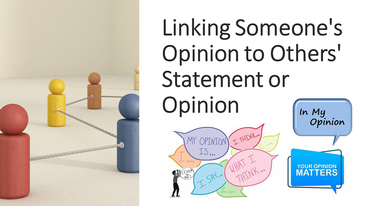 Linking someone's opinion
