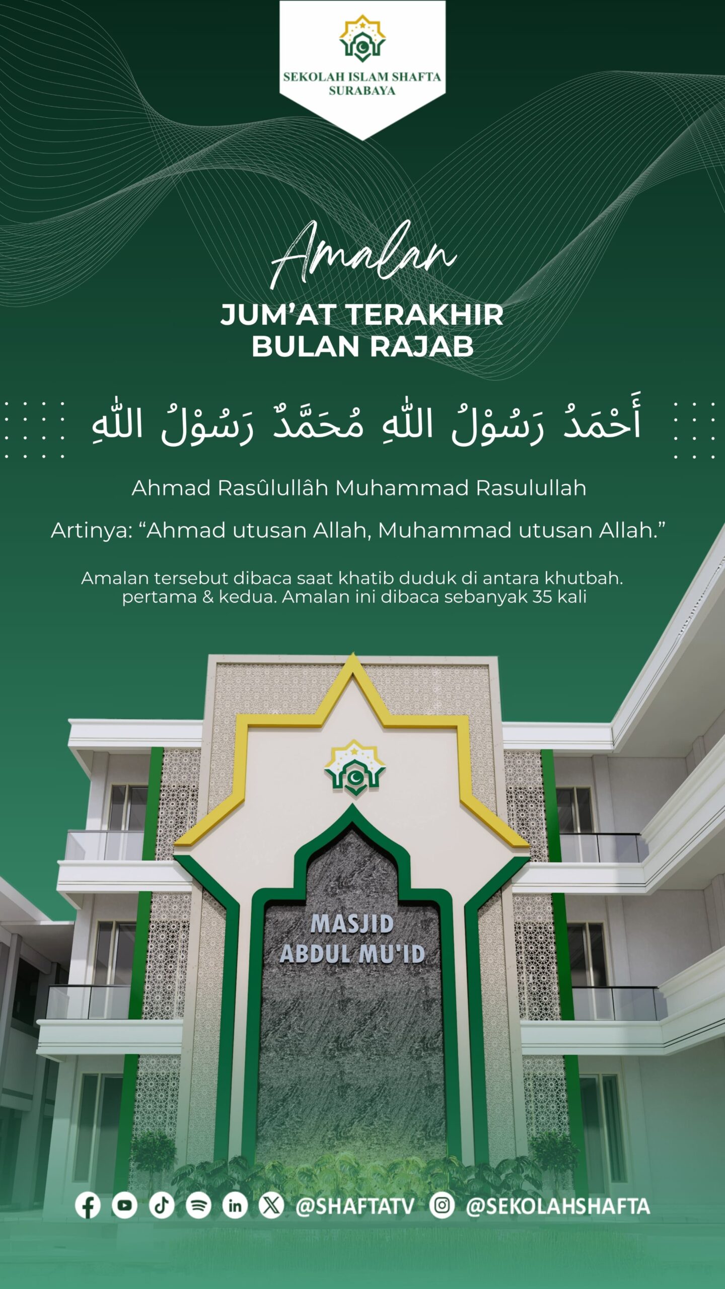 Amalan Istimewa di Hari Jumat Terakhir Bulan Rajab