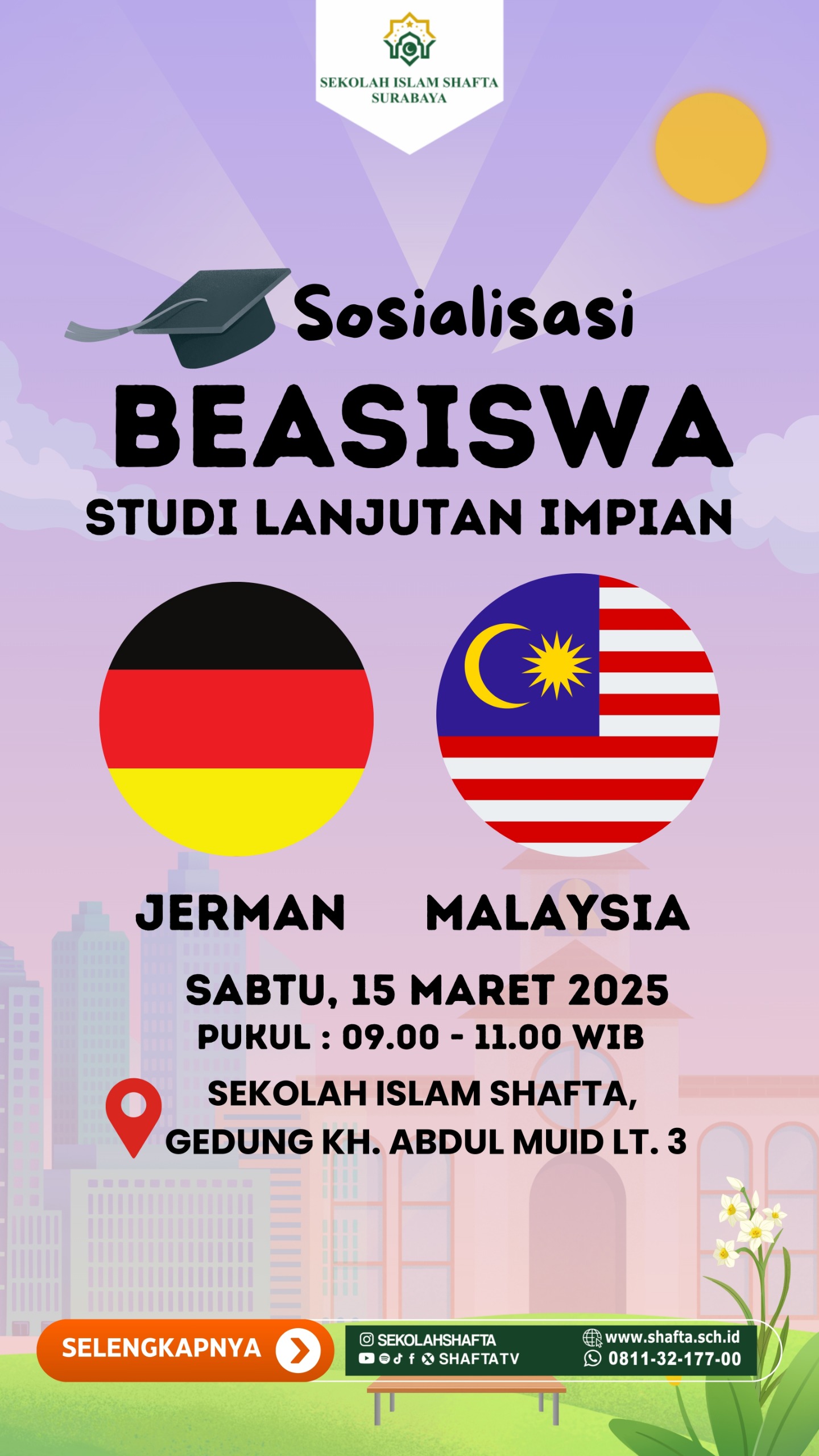 Sosialisasi Beasiswa Studi Lanjut Jerman dan Malaysia