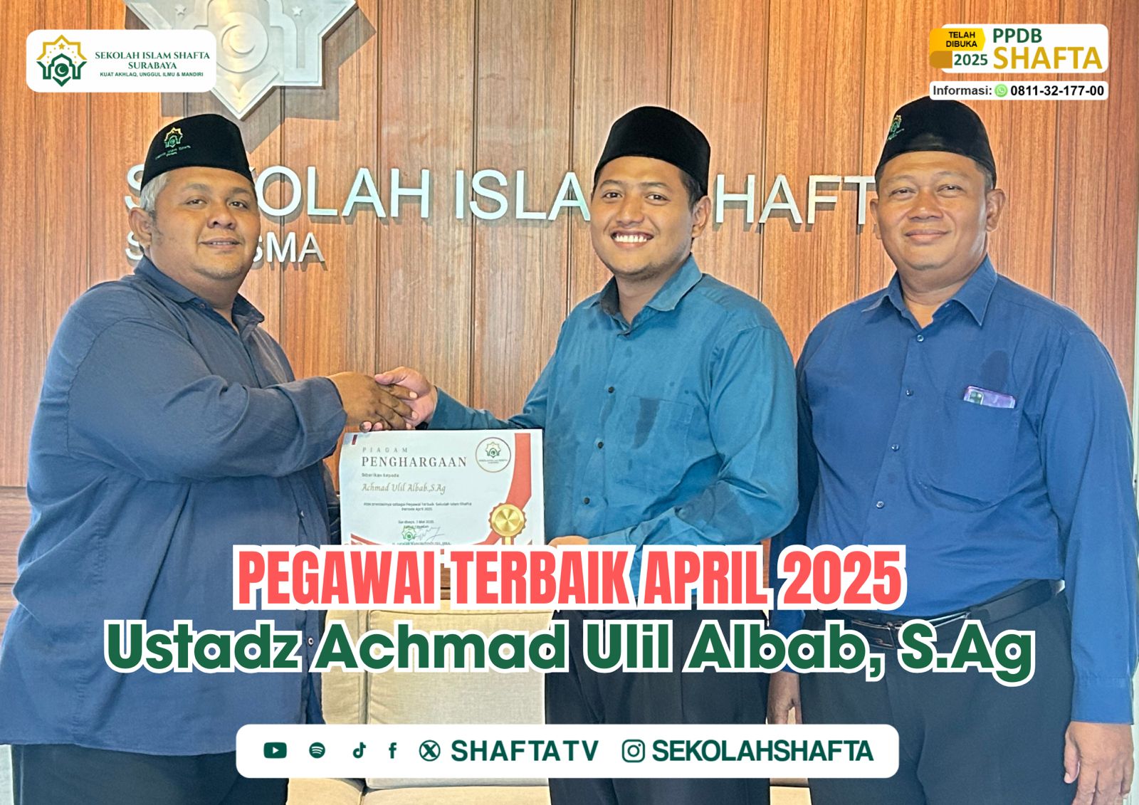 Pegawai Terbaik SHAFTA April 2025