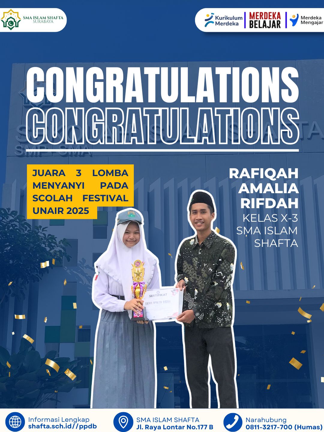 Ragu Jadi Berani, Kisah Juara 3 Lomba Menyanyi SCOLAH Festival 2025