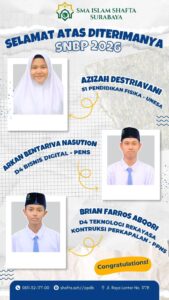 30% Siswa SMA SHAFTA Lolos PTN Favorit Jalur SNBP 2026!!!
