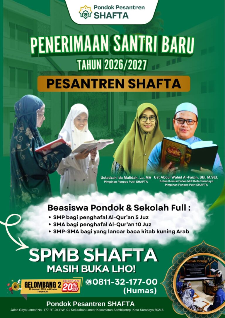 Penerimaan Santri Baru Pondok Pesantren SHAFTA SBY