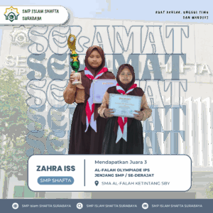 Hebat! Siswi SMP SHAFTA Ukir Prestasi di Olimpiade IPS Al-Falah