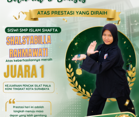 Tangguh di Arena, Juara di Podium Siswi SMP SHAFTA Sabet Juara 1 Piala KONI