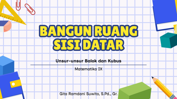 Bangun Ruang sisi datar