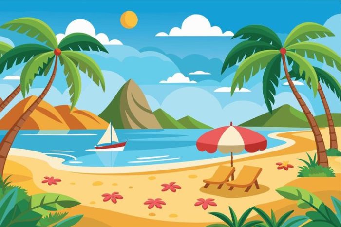 Download Shallow Water Beach Art for free
