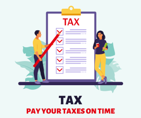 Green Red Illustration Online Tax Instagram Post