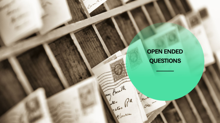 Open Ended Questions