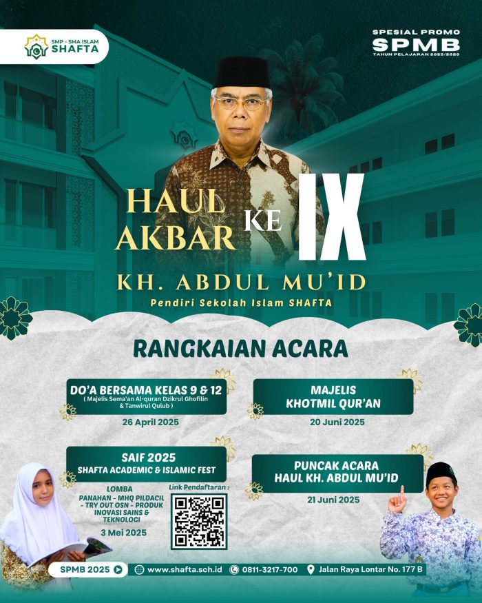 HAUL AKBAR KE-9 KH. ABDUL MU'ID PENDIRI SEKOLAH ISLAM SHAFTA