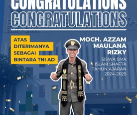 SHAFTA Kembali Berprestasi, Alumni Lolos Seleksi Bintara TNI AD