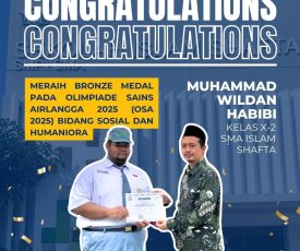 Membanggakan!! Siswa SMA SHAFTA Raih Medali Perunggu OSA 2025