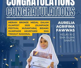 Siswi SMA SHAFTA Mencetak Prestasi Gemilang di Tingkat Nasional